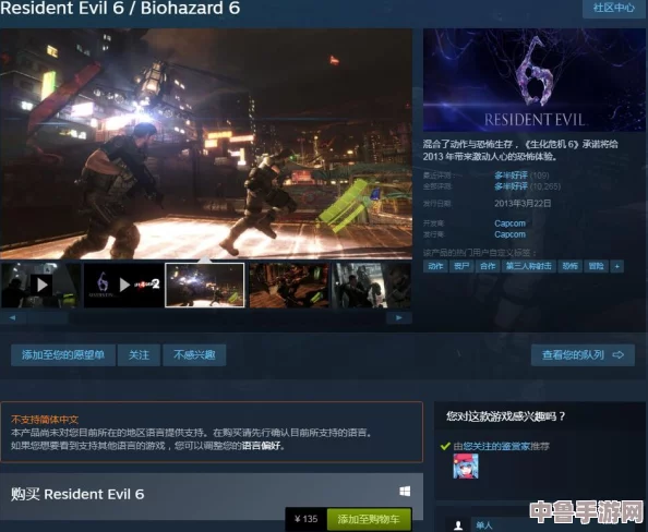 Steam《生化危机6》轻松切换中文设置指南，畅享游戏无障碍！