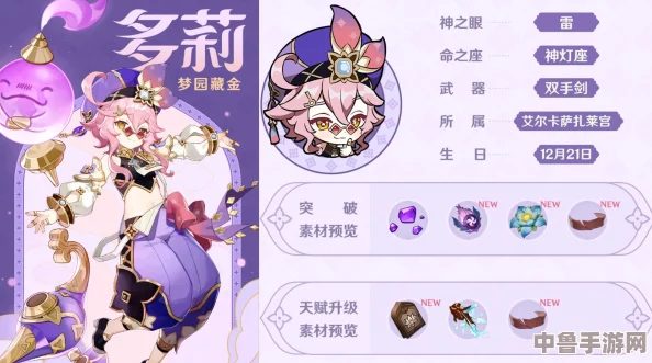 原神攻略：解锁全角色天赋突破，材料获取秘籍大汇总！