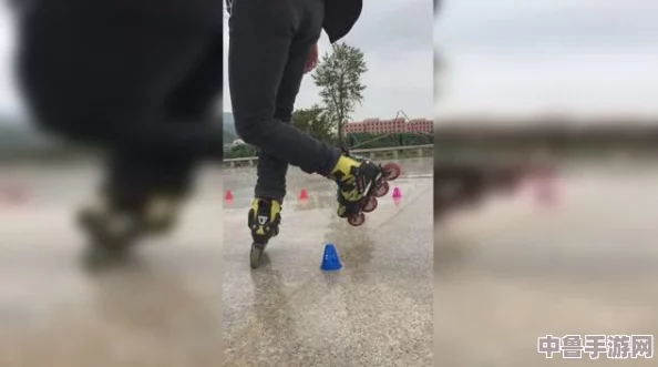 男生女生轮滑拆拆很疼，体验轮滑时的痛楚与乐趣交织，期待更完美的滑行感受