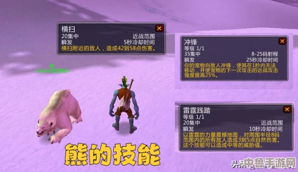 魔兽世界乌龟服：猎人宝宝技能学习全攻略，打造战斗强宠！