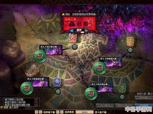 《DNF》隐藏秘境：无底坑道具体位置大公开！